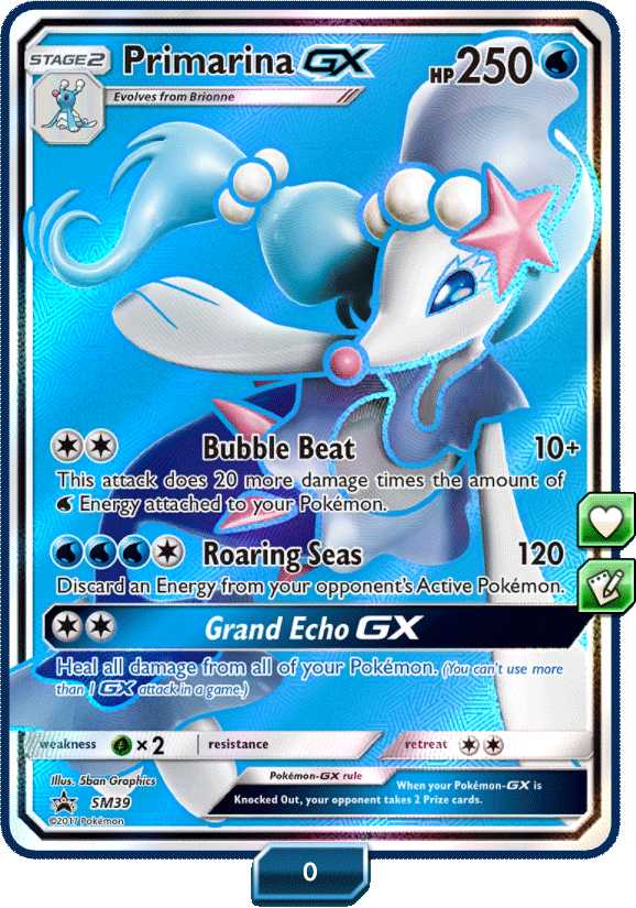 Pokemon Tcg Primarina Gx Premium Collection Box (578x825), Png Download