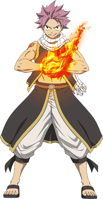 Fairy Tail Natsu Dragneel Characters Tv Tropes - Natsu Dragneel Full Body (350x675), Png Download