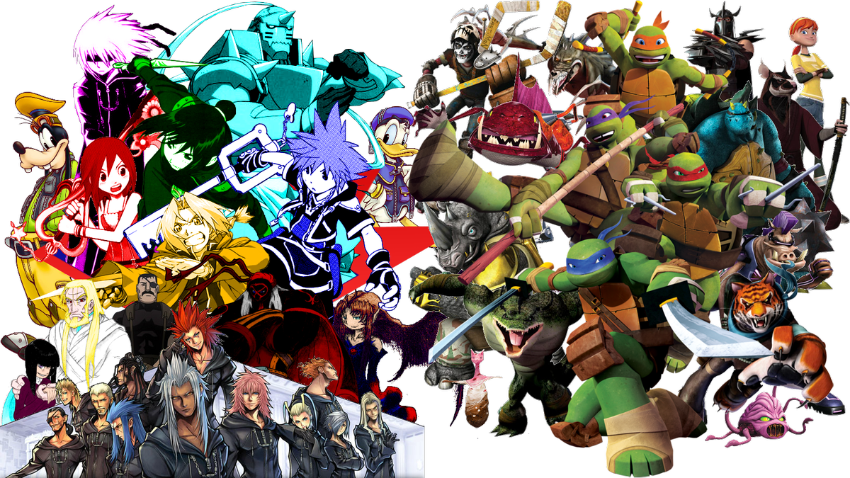 Universe - Kingdom Hearts Teenage Mutant Ninja Turtles (1200x675), Png Download