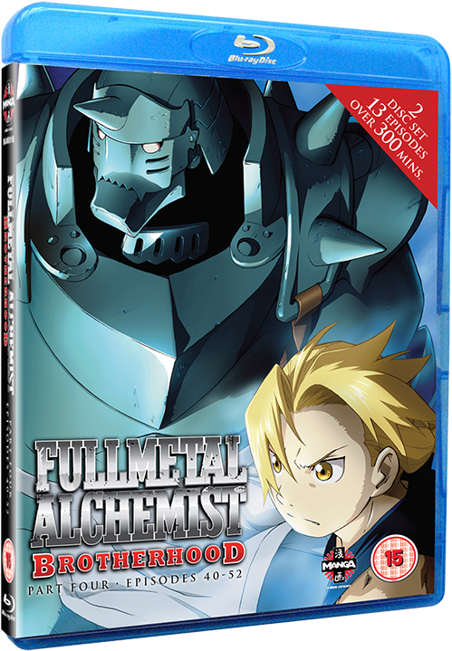 Fullmetal Alchemist Brotherhood Part Four - Full Metal Alchemist Brotherhood: Part 4 (blu-ray) (530x795), Png Download