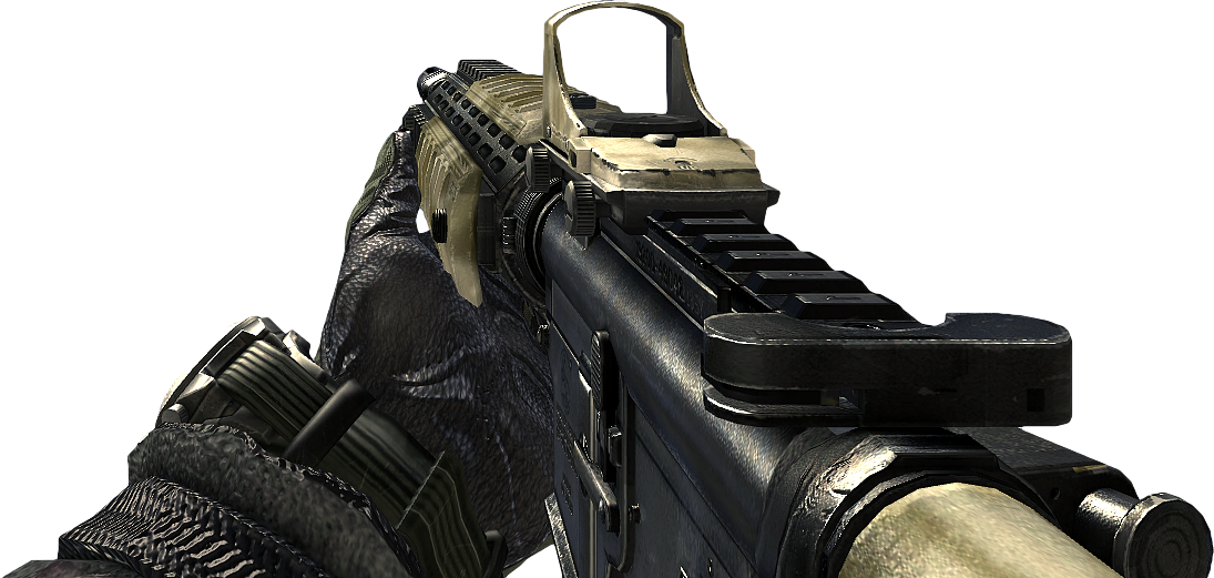 M4a1 Call Of Duty Mw2 (1095x521), Png Download