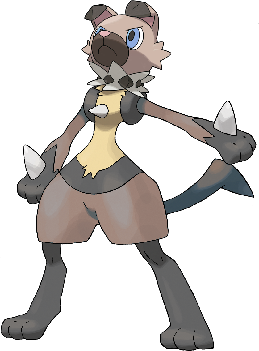 Rockruff Evo - Pokemon Lucario (838x1142), Png Download