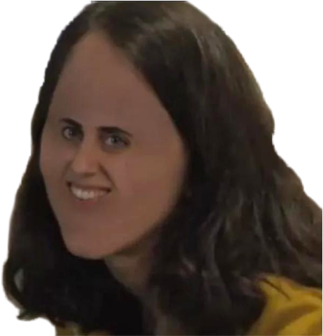 H3h3 Stickers Messages Sticker-8 - Hila Klein Small Face (480x480), Png Download