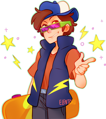 Myart Transparent Im Sorry Kinda Gravity Falls Dipper - Dippy Fresh Elentori (500x507), Png Download