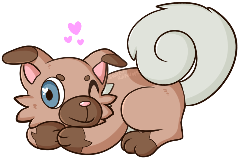 Rockruff - Portable Network Graphics (800x572), Png Download