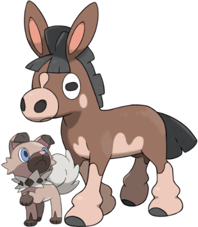 Akamu And Kaleo - Mudsdale First Evolution Pokemon (405x450), Png Download