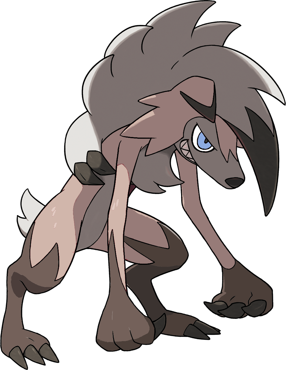 Rockruff Unleashed - Lycanroc Super Smash Bros (989x1280), Png Download