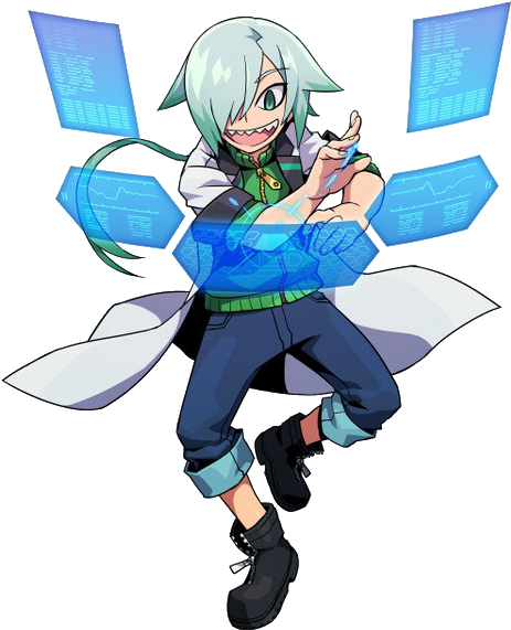 Original - Azure Striker Gunvolt 2 Eden (557x640), Png Download