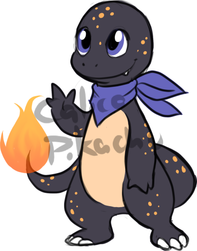 #charmander #poochyena #mightyena #rockruff #lycanroc - Cartoon (400x509), Png Download