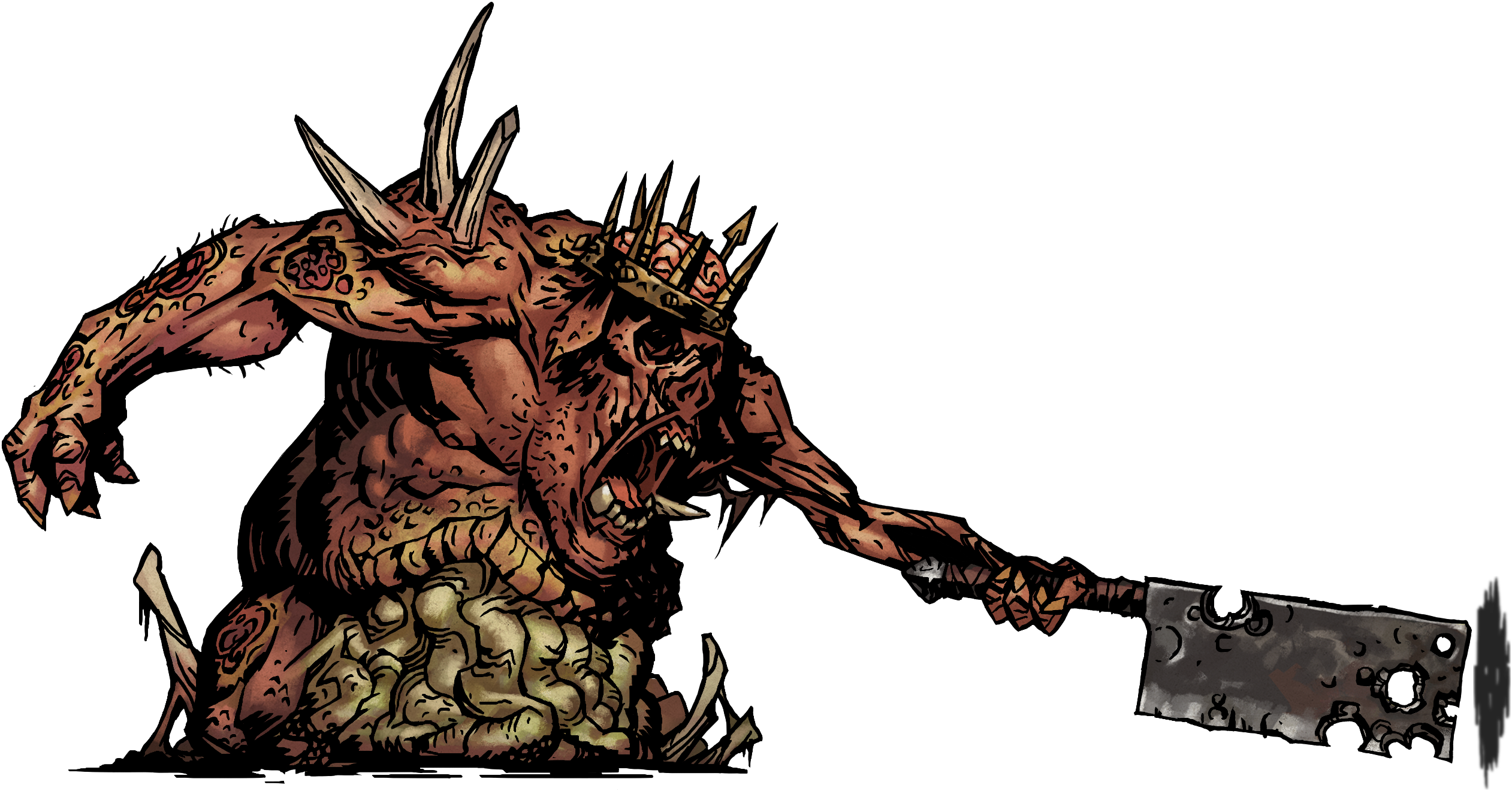 Swine Prince - Swine Darkest Dungeon (2523x1320), Png Download