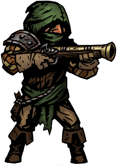 Dark Dungeons - Darkest Dungeon Brigand Hunter (391x554), Png Download