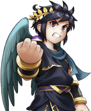 Kid Icarus Ssb4 Sprite 2 - Dark Pit (384x384), Png Download