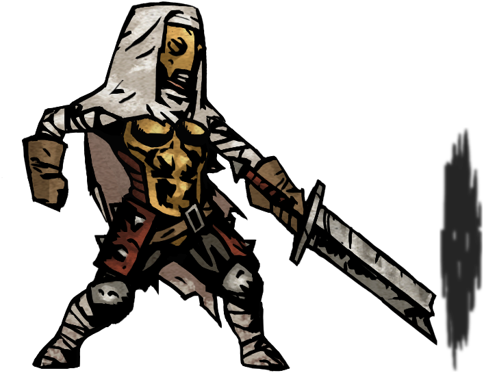 Leper Sprite Attack Chop - Darkest Dungeon Leper Attack (707x545), Png Download