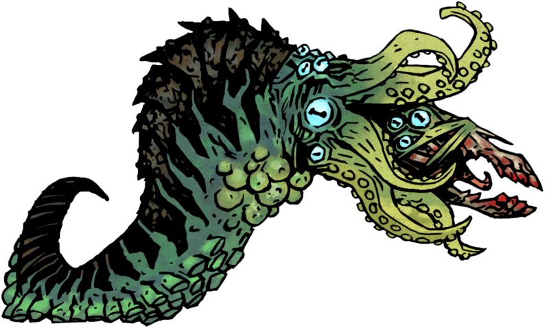 Indeed, The Bony Second Mouth Is The Most Obvious Comparison - Darkest Dungeon Monsters (800x478), Png Download