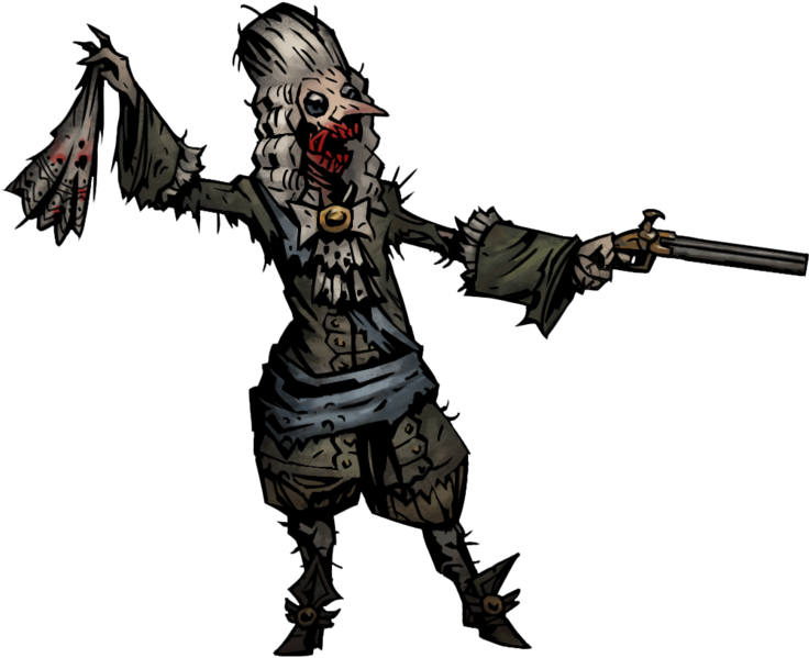 The Esquire Bloodsucker - Darkest Dungeon Crimson Court Enemies (736x599), Png Download