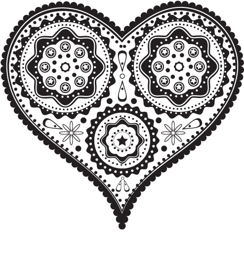 Here's A Free Brush For You - Day Of The Dead Heart (600x600), Png Download