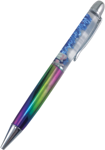 Picture Of Mermaid Holographic Floaty Pen - Writing Implement (550x550), Png Download