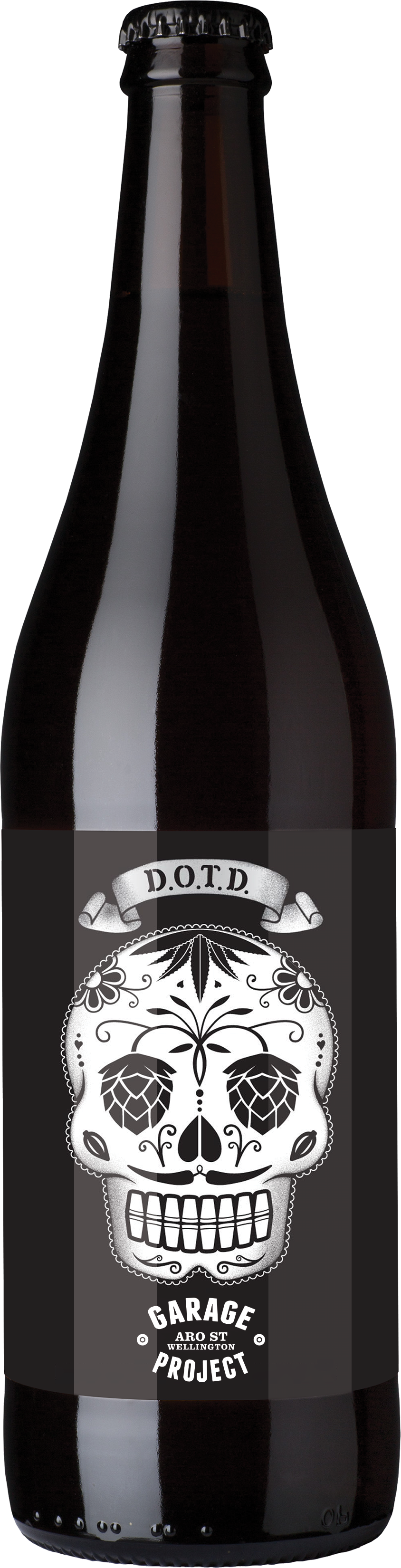Day Of The Dead Usa - Glass Bottle (844x3300), Png Download