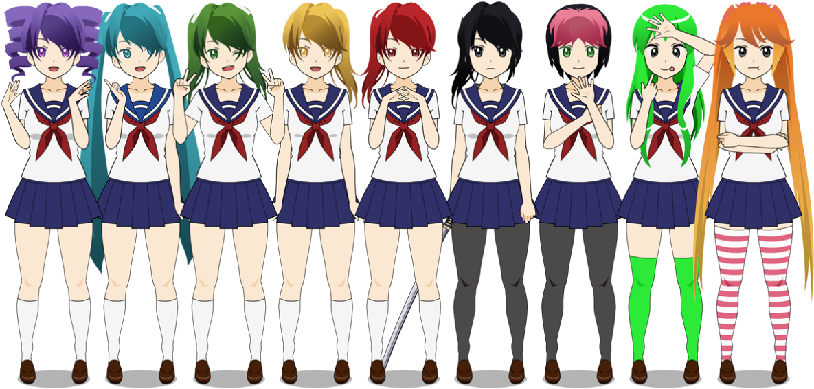 Yandere Chibi (1200x635), Png Download