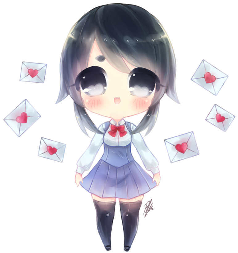 Yanderedev *yandere Simulator @ Yanderedev - Yandere Simulator Ayano Chibi (858x930), Png Download
