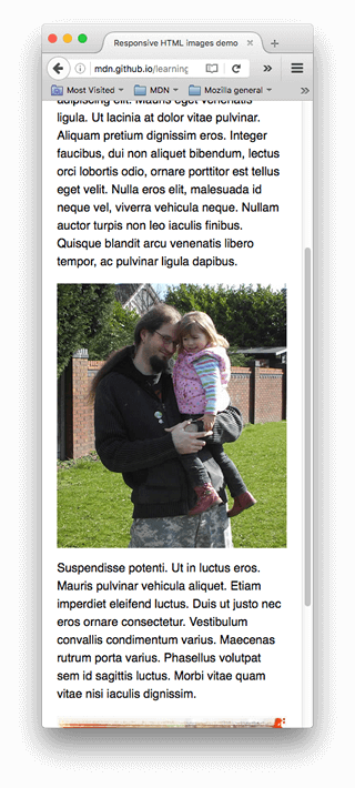 Our Example Site As Viewed On A Narrow Screen With - Portrait (320x710), Png Download