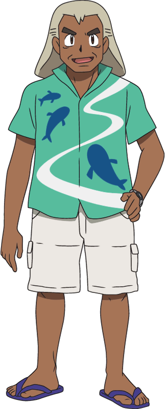 Pokemon Sun And Moon Samson Oak (323x800), Png Download