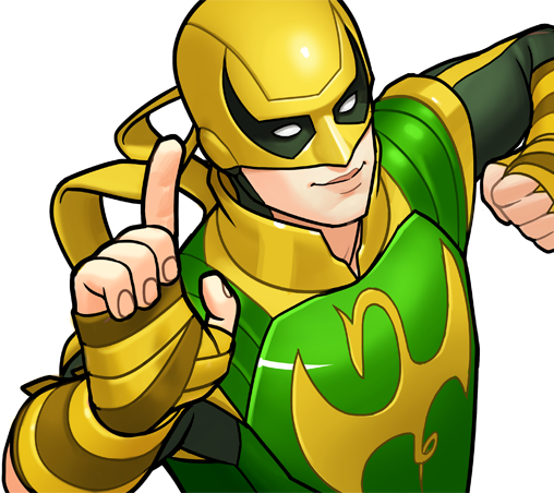 Iron Fist - Marvel Avengers Academy Iron Fist (508x452), Png Download