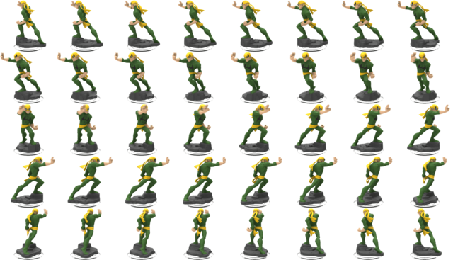 Iron Fist Sprite - Disney Infinity (640x367), Png Download