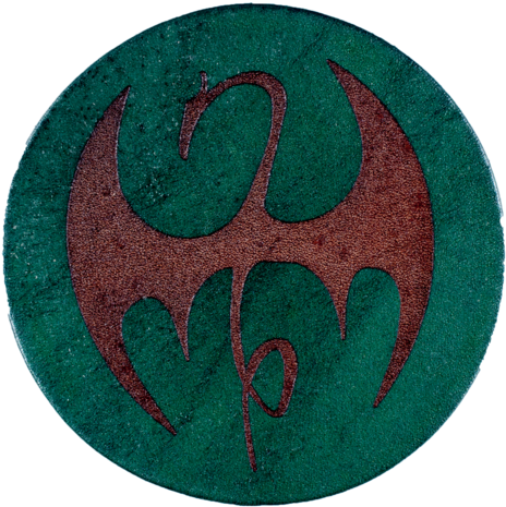 Iron Fist Inspired Coaster - Emblem (480x480), Png Download