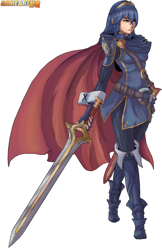 Lucina From Fire Emblem Awakening Game Art Hq Project - Cartoon (558x844), Png Download