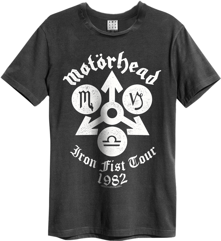 Motorhead Iron Fist Tour Thumbnail - David Bowie T Shirts Black Star (951x1200), Png Download
