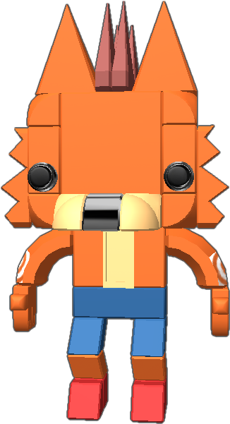 Crash Bandicoot Number - Cartoon (768x768), Png Download