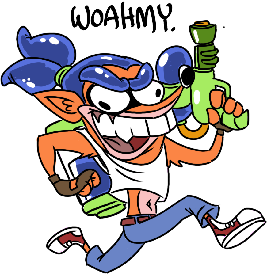 Splash Bandicoot - Newgrounds (1000x1000), Png Download