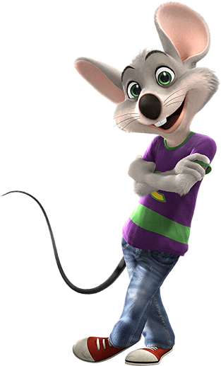 Chuck Leaning - Chuck E Cheese Png (313x517), Png Download
