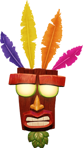 Photo - Crash Aku Aku Png (273x485), Png Download