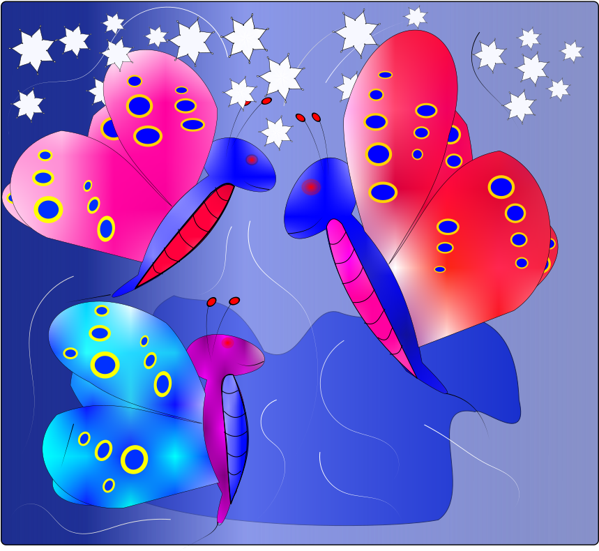 Butterflies, That's What I Felt When Everything Was - Illustration (1333x1058), Png Download