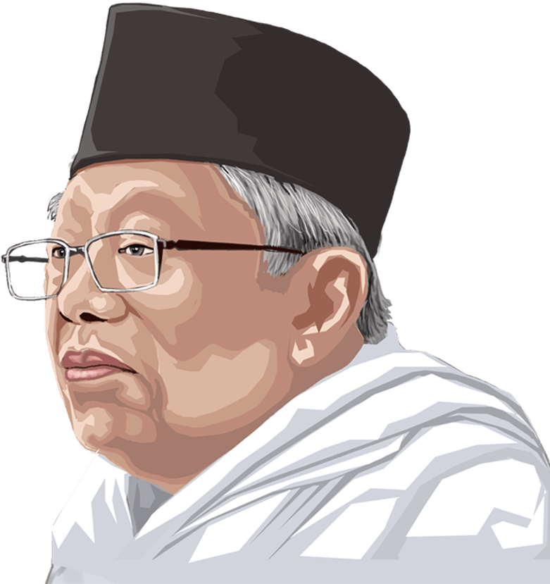 Ma'ruf Amin Belum Mundur Dari Mui, Pks - Ma'ruf Amin (780x890), Png Download