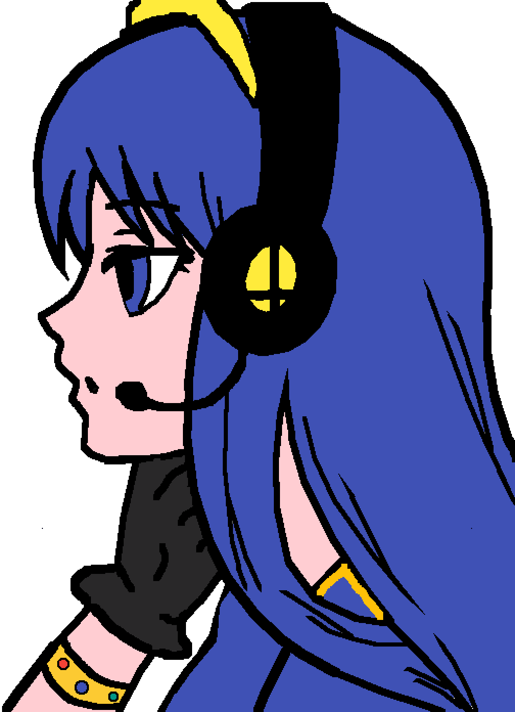 Lucina - Jacksepticeye Art As A Girl (1008x1392), Png Download