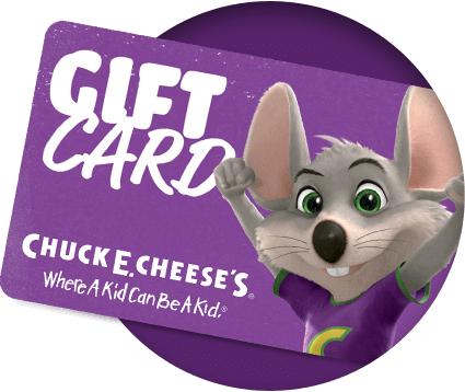 Cheese's Gift Card - Chuck E. Cheese's (425x358), Png Download