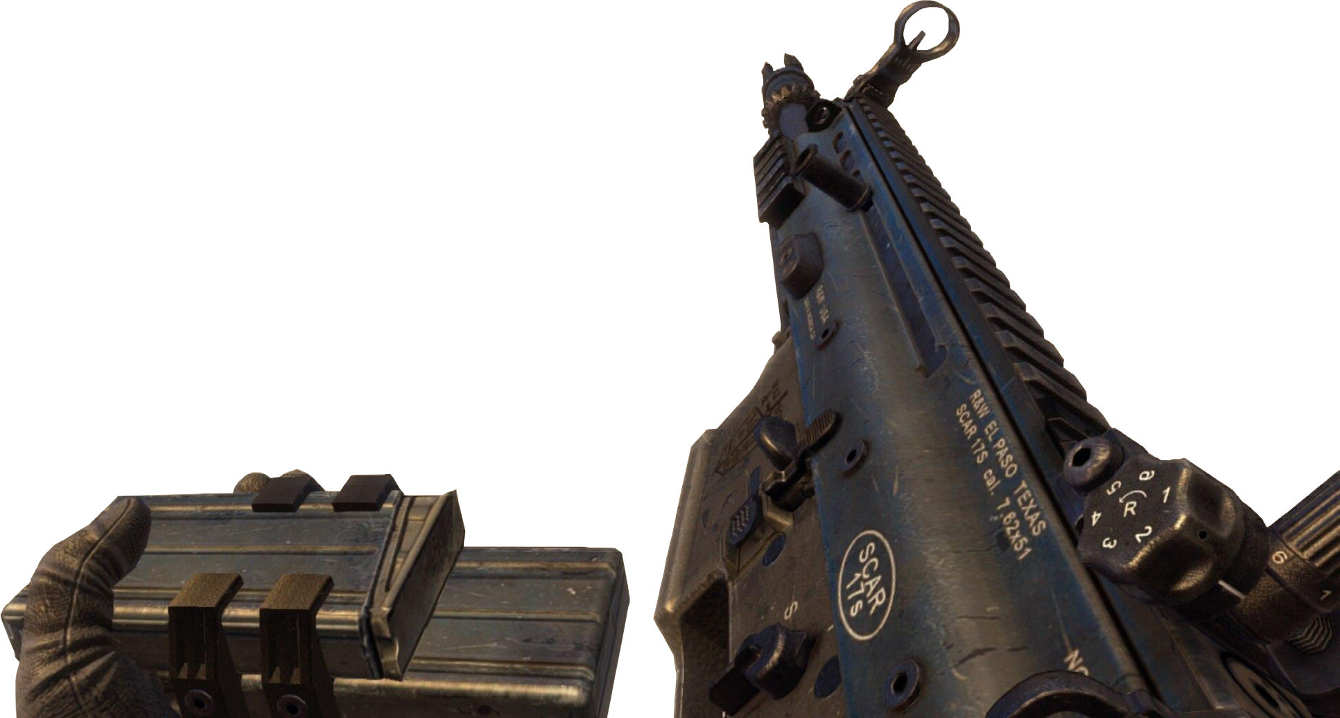 Black Ops 2 Scar H Png (1933x1036), Png Download