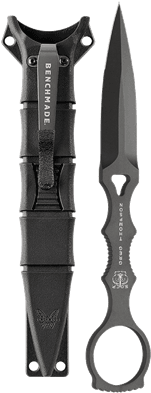 176 Socp Fixed Blade Knife - Benchmade 178sbk Socp Combo Edge Black (400x400), Png Download
