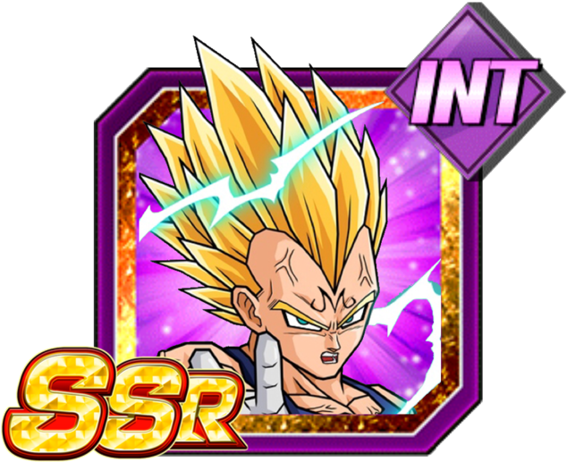 Majin Vegeta - Png - Dark Towa Dokkan Battle (640x523), Png Download