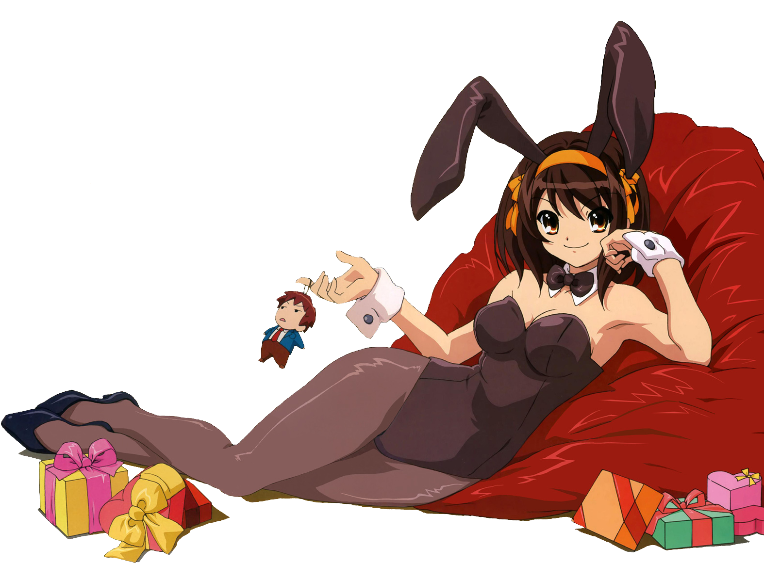 Mikuru Asahina Kyon Costume Mammal Vertebrate Cartoon - Haruhi Suzumiya (1600x1200), Png Download
