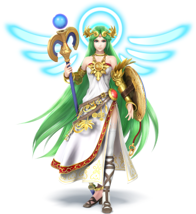 Super Smash Bros - Super Smash Bros Wii U Palutena (400x450), Png Download