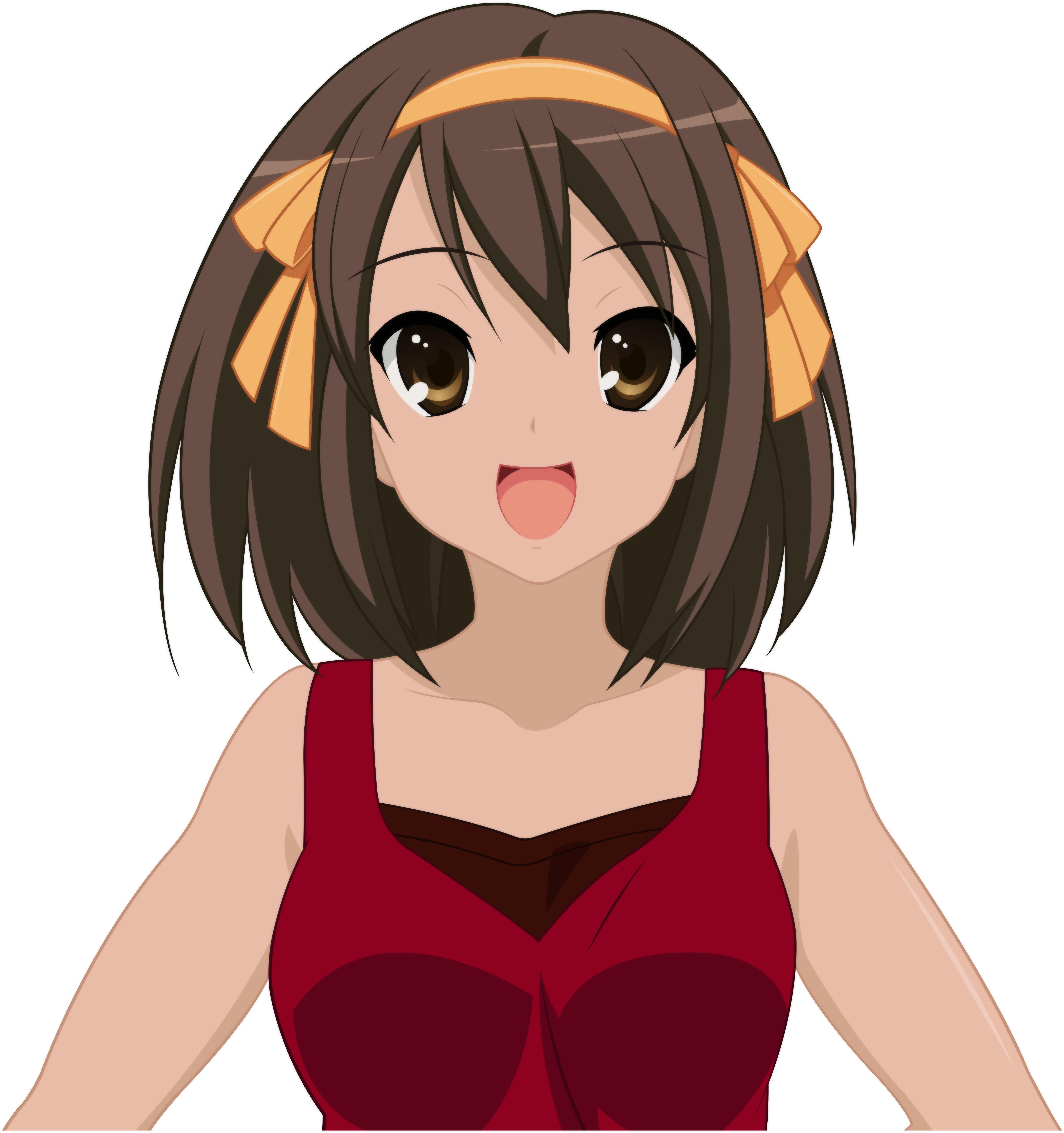 Download Png - The Melancholy Of Haruhi Suzumiya (4306x4571), Png Download