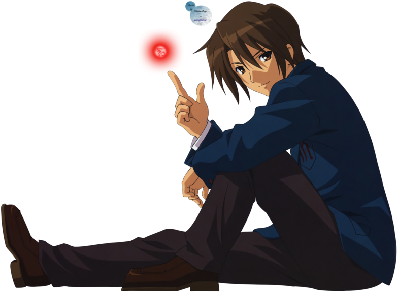 The Melancholy Of Haruhi Suzumiya Images Itsuki Koizumi - Itsuki Haruhi Suzumiya Et Kyon (900x591), Png Download