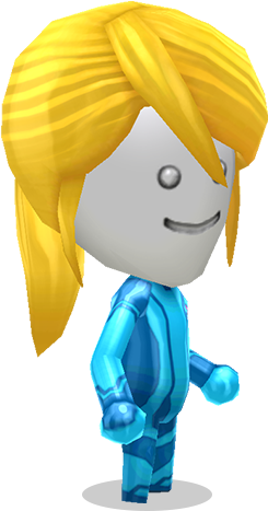 Mariotm - Miitopia Amiibo Samus (372x574), Png Download