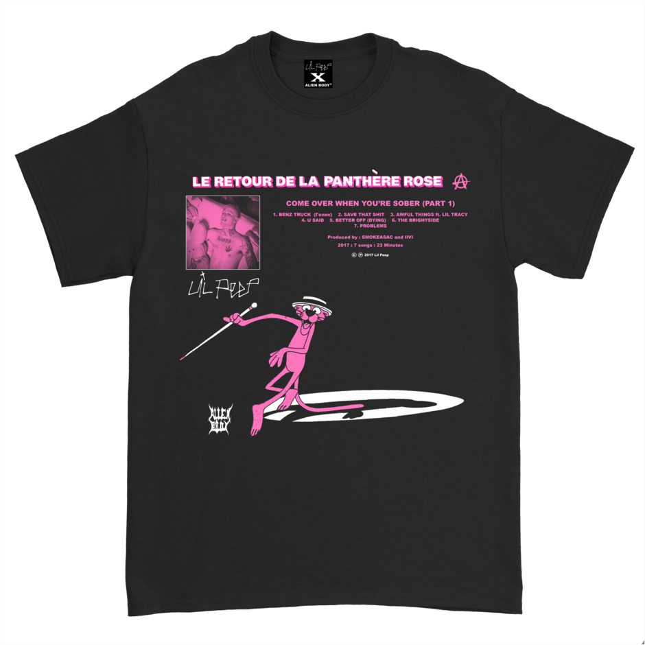 Lil Peep Alien Body Return Of The Pink Panther Remix - Lil Peep X Alien Body (1024x1024), Png Download