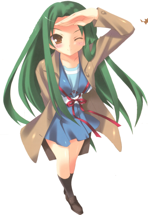 The Melancholy Of Haruhi Suzumiya - Photobucket (497x720), Png Download