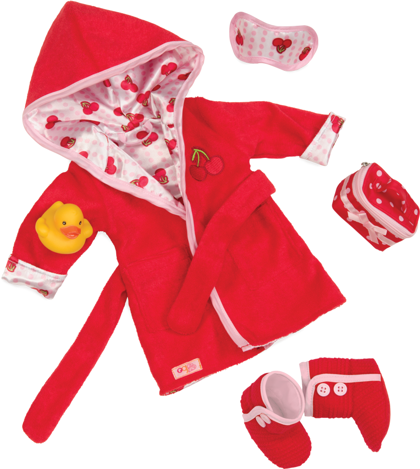 //s3 Ca Central - Our Generation Deluxe Outfit Cherry Robe (1050x1050), Png Download